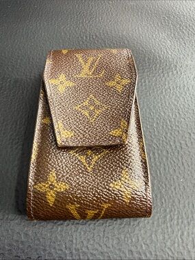 Louis Vuitton Monogram Brown Canvas vintage pre-loved cigarette pouch